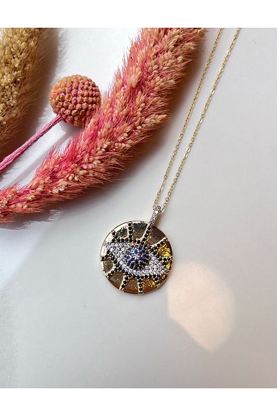 Miltonia Evil Eye Blessing Necklace