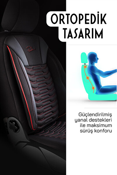 Panda Kılıf PANDA PARİS SERİSİ PİKE KUMAŞ OTO KOLTUK KILIFI - TAM SET
