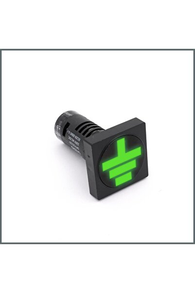 Ledli Toprak Göstergesi 220VAC/DC (Yuvarlak)