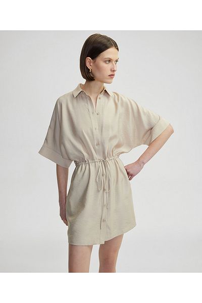 İpekyol Waist Tied Shirt Dress