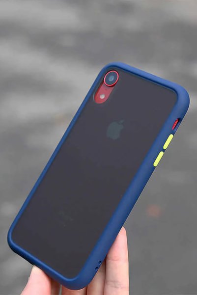 Ceponya Apple iPhone Xr 6.1 Matte Handprint Proof Anti Shock Quality Case