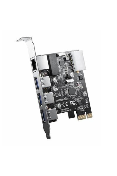 Orico Adaptor Orico PNU-3A1R, PCI-Express - 3 x USB 3.0/LAN