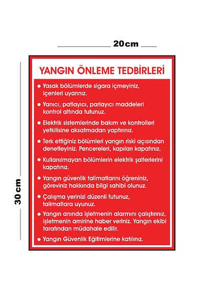 Lucena Metal Fire Prevention Measures 20cm X 30cm A4 Size Warning Sign Directional Sign