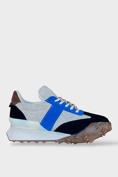 Liger Spark Lace Detailní Speciální design Protiskluzová podrážka Dámská sportovní obuv BÉŽOVÁ - MODRÁ