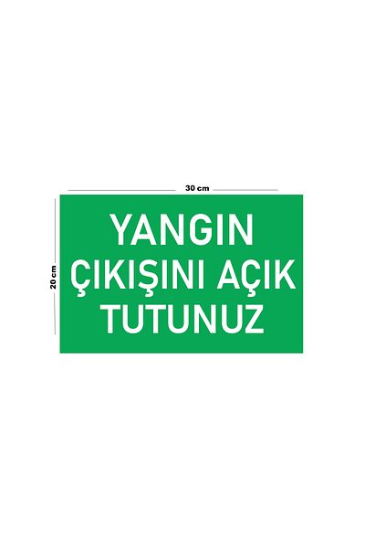 Lucena Metal Keep Fire Exit Open 20cm X 30cm A4 Size Warning Sign Directional Sign