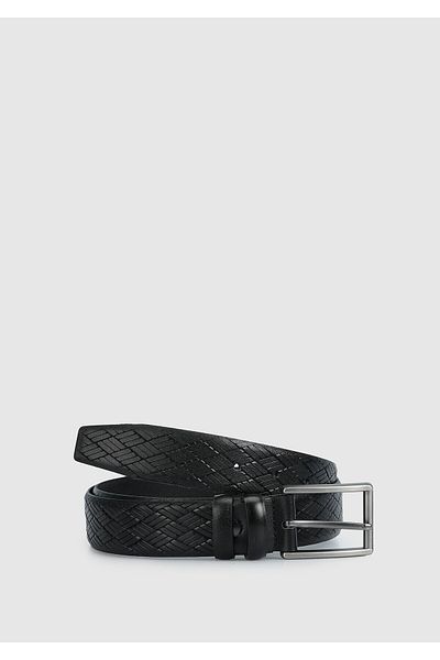 Provoq Provoq 009 Men's Black Leather Belt