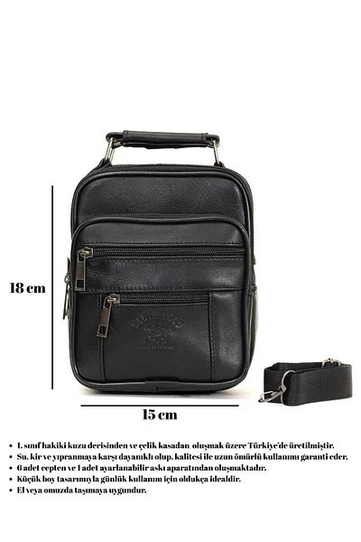 Newish Polo Alva Club Genuine Leather Men's Handbag (small)