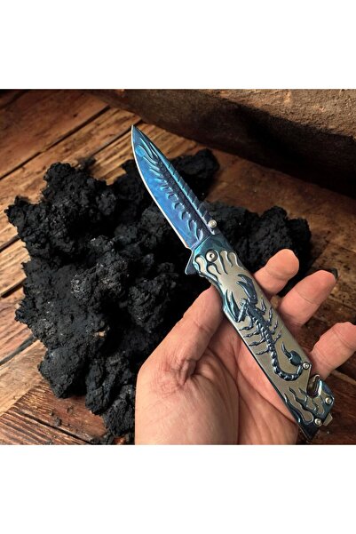 TAŞ KAFA AKREP DESENLİ ÇAKI