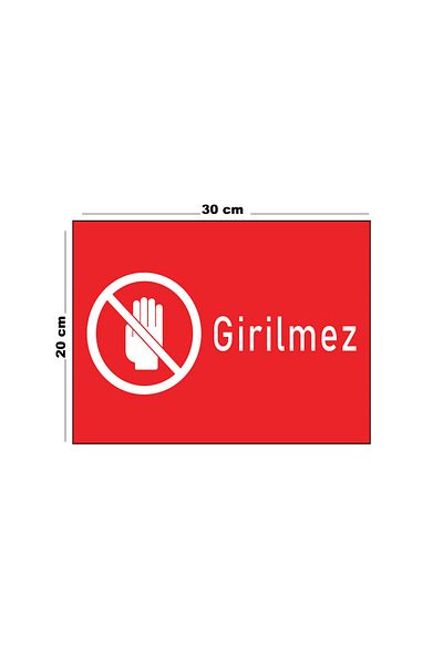 Lucena Metal No Entry 20cm X 30cm A4 Size Warning Sign Directional Sign