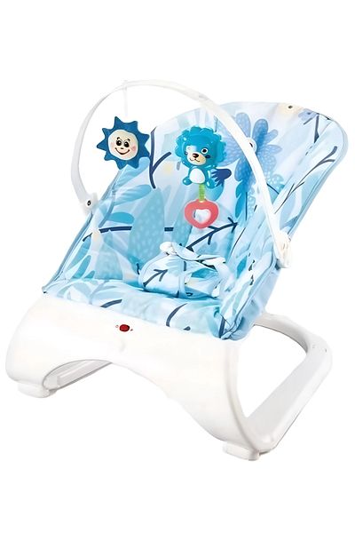 Cady One Multi-use adjustable baby bouncer with removable hanging toy bar with stuffed toys and vibrations