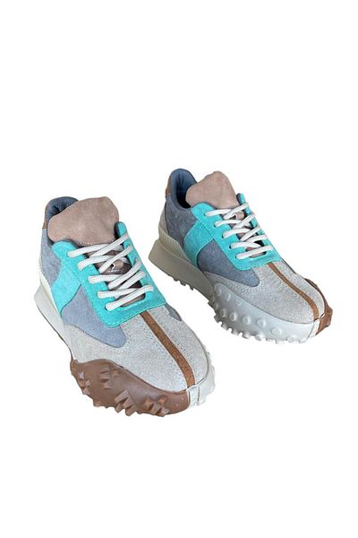 Liger Spark Lace Detailní Speciální design Protiskluzová podrážka Dámská sportovní obuv BÉŽOVO-ZELENÁ