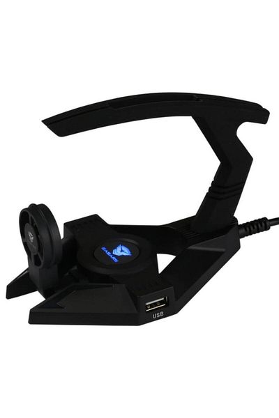 SOMIC Somic Easars Hellbenter mouse cable holder with 2-port USB 2.0 hub included, 1.5 m (Black)