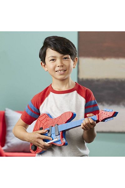 Hasbro Marvel Spider-Man: Across the Spider-Verse Spider-Punk Web Blast Spider-Man Guitar Toy