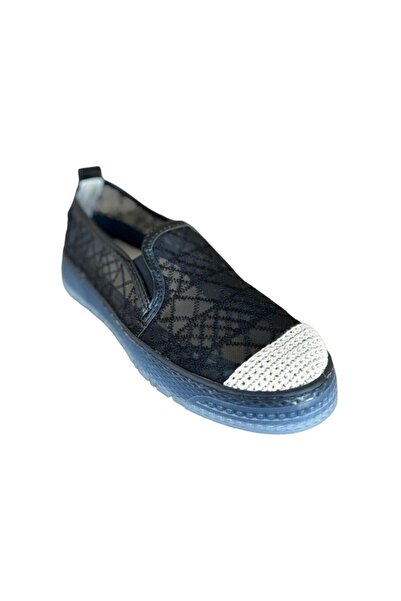 Liger Жіночі балетки з мереживом, чорні