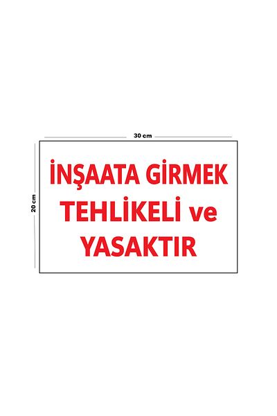 Lucena Dangerous and Prohibited to Enter Metal Construction 20cm X 30cm A4 Size Warning Sign Directional