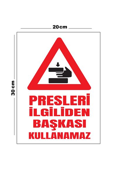 Lucena Metal Presses No Other Than Interested Person Can Use 20cm X 30cm A4 Size Warning Sign Diversion