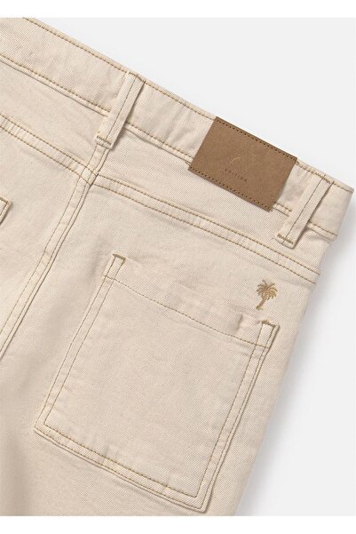 MAYORAL Boy's Twill Shorts Cream 6206