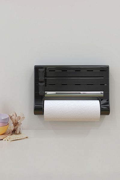Prima Nova Kitchen Foil/Towel Holder-Black