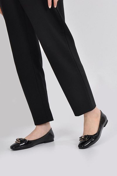 Vizon Ayakkabı Women's Black Ballerina Vzn25Y-018 Model Shoes