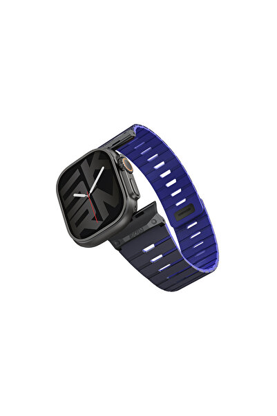 Skinarma Ceas 42mm Skinarma Gemini Serisi TPU Magnetik Silikon Kordon Lacivert