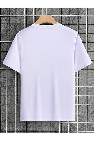 PENTHİLUS Funny Emoji Printed Short Sleeve Men's Crew Neck T-Shirt