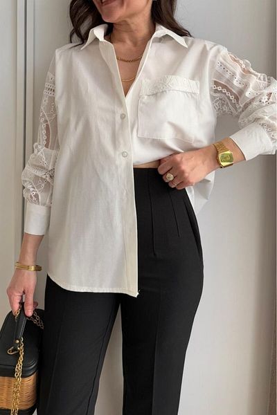 Suzi Women's Lace Detailed Shirt 29589