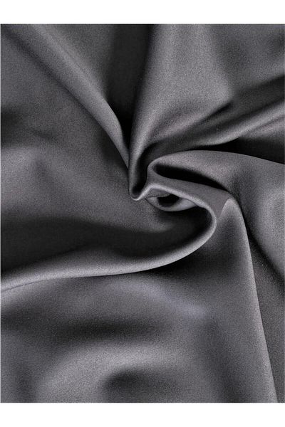 Demirhan Perde Anthracite Gray Blackout Blackout Thermal Background Curtain