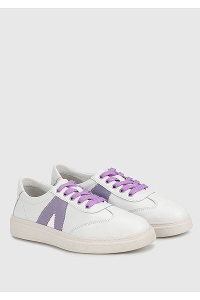 Provoq Δερμάτινο Λιλά Γυναικείο Sneaker