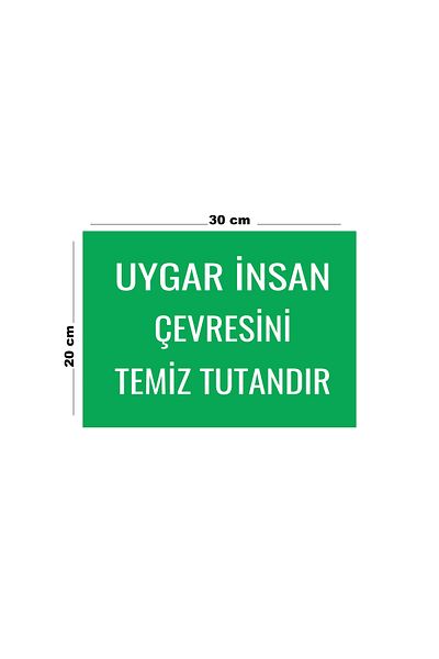 Lucena Metal Is the Clean Around the Civilized Human Environment 20cm X 30cm A4 Size Warning Sign Diversion