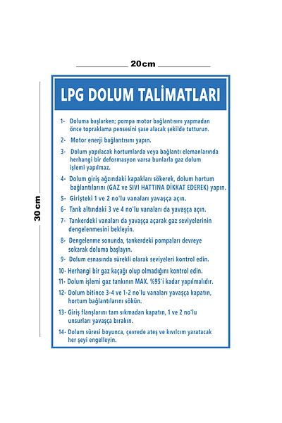 Lucena Metal Lpg Filling Instructions 20cm X 30cm A4 Size Warning Sign Directional Sign
