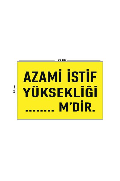 Lucena Metal Azami Stack Height 20cm X 30cm A4 Size Warning Sign Directional Sign