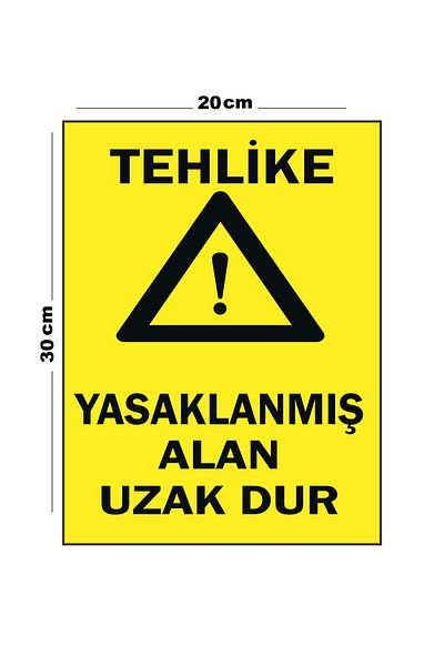 Lucena Metal Danger Prohibited Area Keep Out Stop 20cm X 30cm A4 Size Warning Sign Diversion Signboard