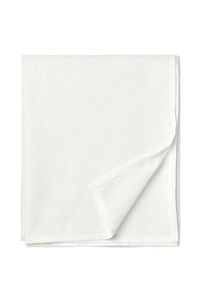 IKEA TAGGVALLMO White Sheet 150x250 cm IKEA Cotton/Polyester Blend, 100 TC
