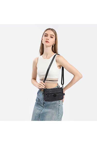 SMART BAGS Small Size Crinkle Fabric Women's Messenger Bag Smart Bags 1191