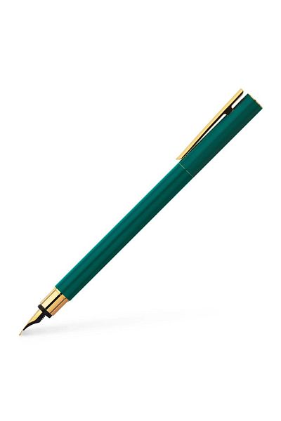 Faber Castell Fountain Pen Neo Slim Forest Green Gold F Faber-Castell
