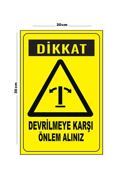Lucena Metal Anti-Tip Fronting 20cm X 30cm A4 Size Warning Sign Directional Sign
