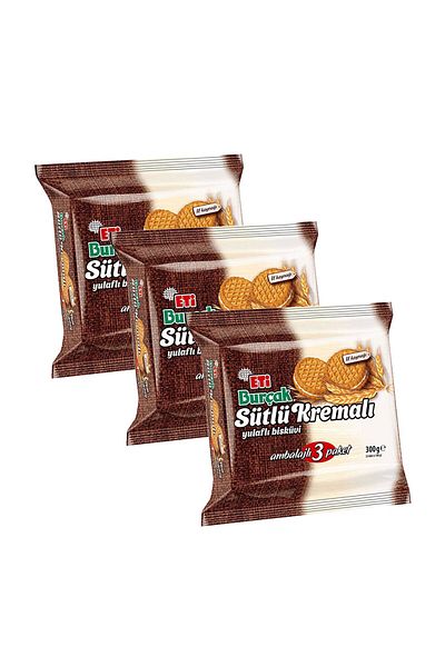Eti Burçak Milky Creamy 300 Gr (3X100 Gr) X 3 Pieces