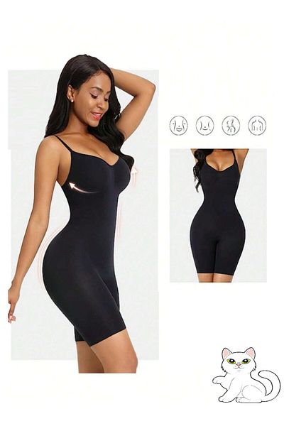 MİSTİRİK Salopetă de ridicare și strângere extra premium model Larix de lungime întreagă Corset Culoare neagră