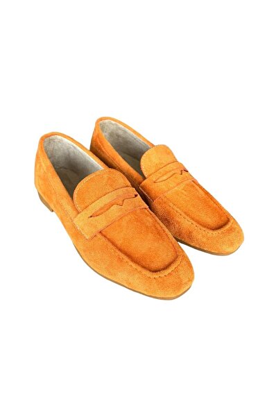 Liger Women's Suede Ballerinas ORANGE