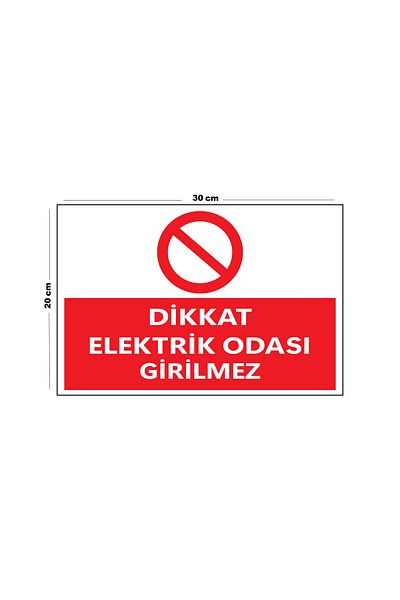Lucena Metal Caution Electricity Room No Entering 20cm X 30cm A4 Size Warning Sign Directional Sign