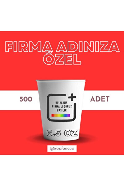 shop 500 adet özel baskılı karton bardak