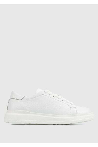 Provoq أحذية رجالية جلدية بيضاء