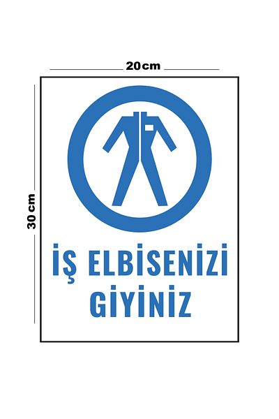 Lucena Wear Your Metal Work Clothes 20cm X 30cm A4 Size Warning Sign Directional Sign