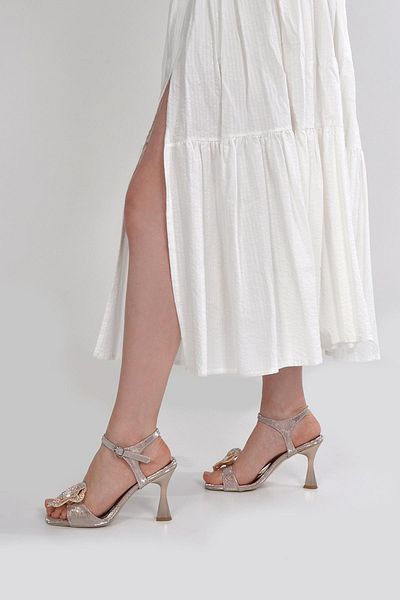 Vizon Ayakkabı Women's Rose Classic Heeled Shoes Vzn25Y-027