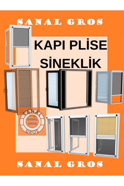 Ensar Plise Sürgülü Kapı Sinekliği 55*220cm