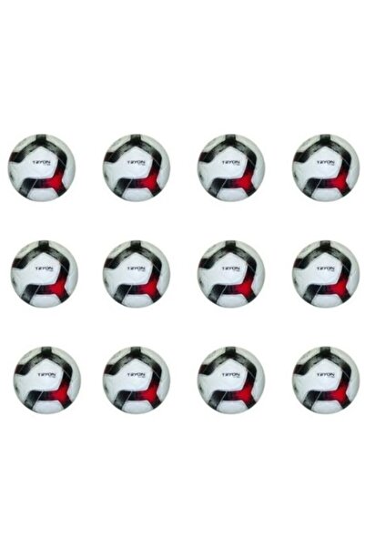 TRYON Ft-180 Size 4 Soccer Ball 12 Pack - Red
