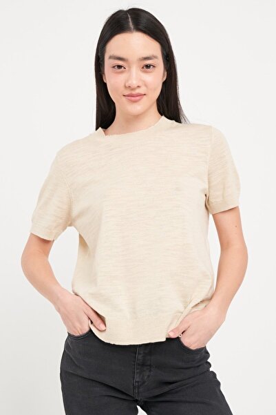 Lee Cooper Women's solid color short-sleeved sweater