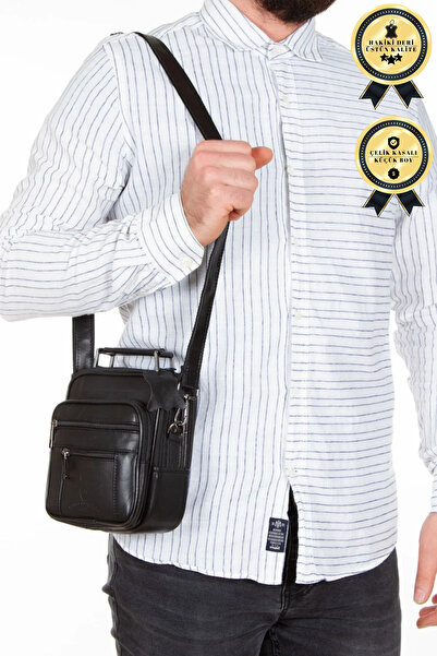 CERFF LEATHER CLUP Висококачествена чанта от естествена кожа