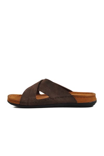 AYK'S Καφέ Ανδρικές Παντόφλες 63.007 M