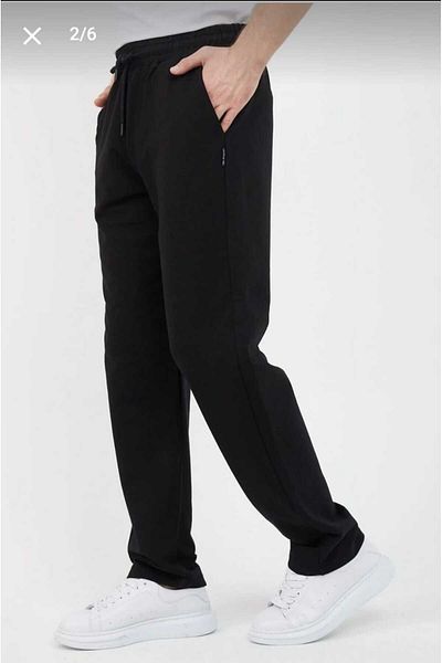 UYN SPORT Women's Large Size Comfortable Oversize Two Thread Black Sweatpants